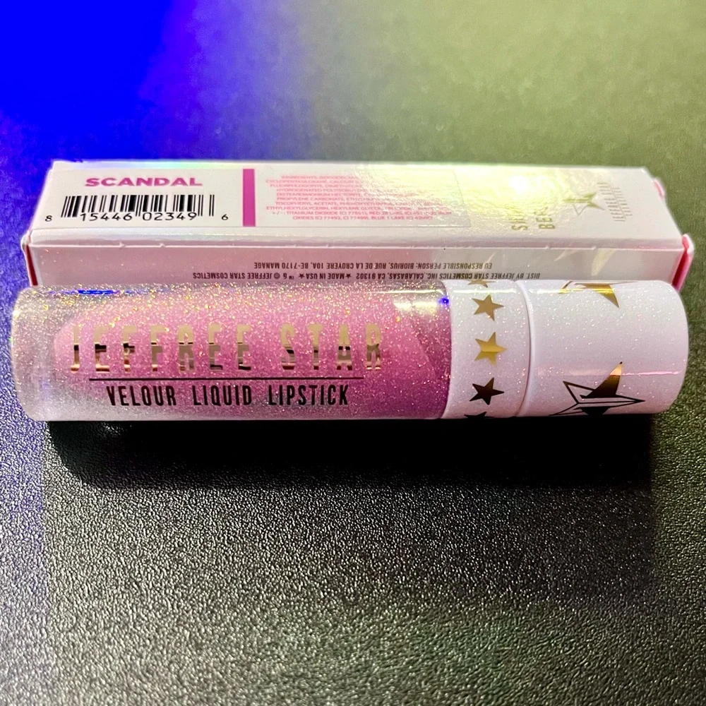 Jeffree Star | ‘Scandal’ Velour Liquid Lipstick | NiB holographic glitter L.E.